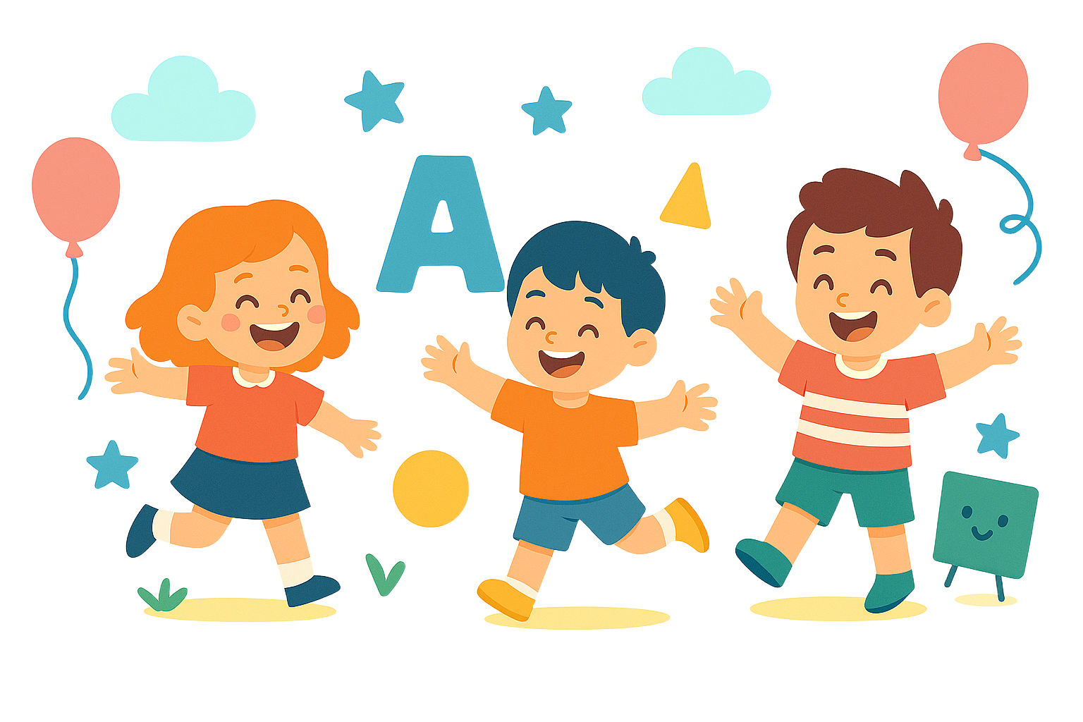 أطفال يلعبون ألعاب حركية